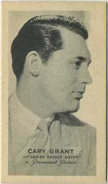 Cary Grant 1934 Brown and Williamson Golden Grain Tobacco Card
