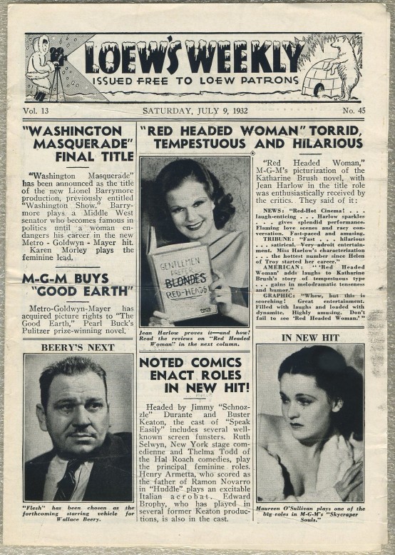 Loews Weekly July 9 1932