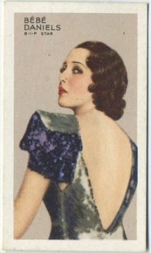 Bebe Daniels 1935 Gallaher Stars of Screen and Stage