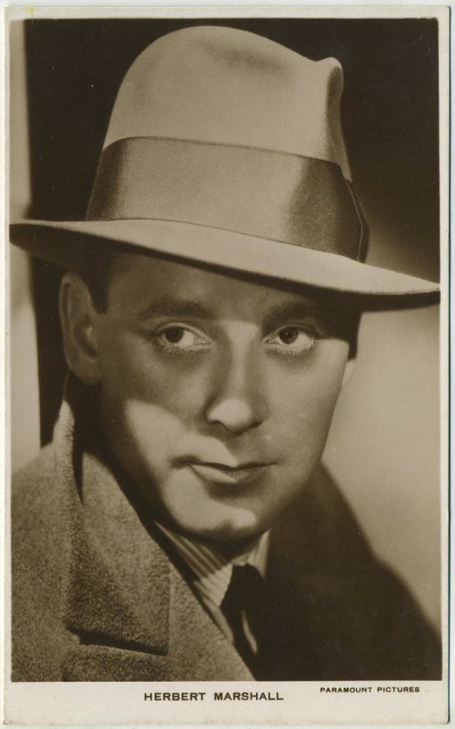 Herbert Marshall 1930s Picturegoer Postcard