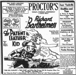 The Patent Leather Kid ad found in the Schenectady Gazette May 14 1928 page 13