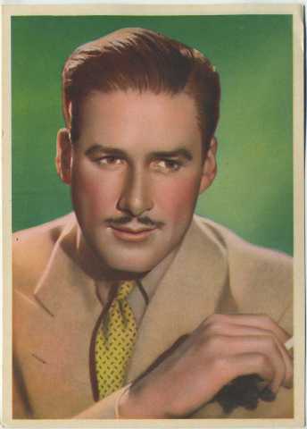 Errol Flynn 1936 Nestles Stars of the Silver Screen