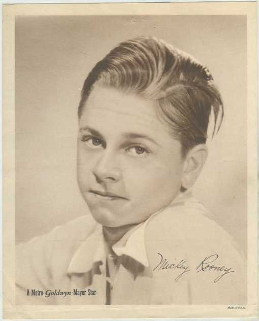 Mickey Rooney mid-1930s Premium Photo