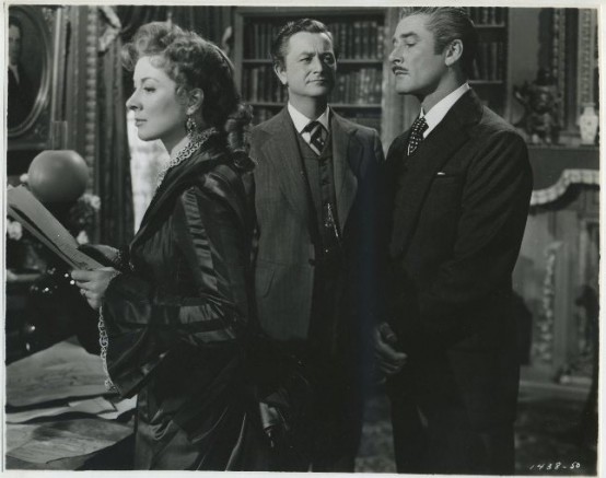 Greer Garson, Robert Young and Errol Flynn in That Forsyte Woman