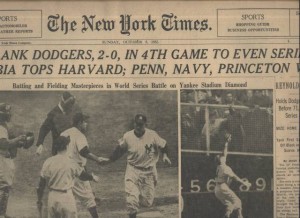 New York Times with Yankees Headline